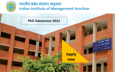 IIM Amritsar PhD Admission