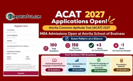Amrita School of Business Opens ACAT 2027 Applications for MBA Admission ACAT 2027