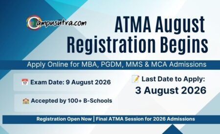 ATMA August 2026 Registration Begins: Last Chance for 2026-28 MBA / PGDM Batch atma apply
