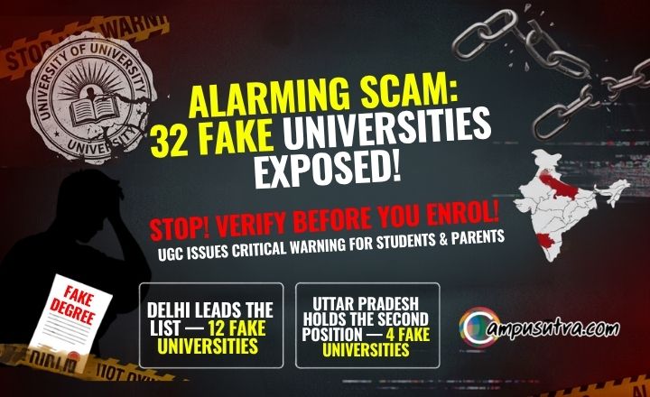 UGC Releases List of 32 Fake Universities: Student & Parent Alert Before Admission Season FAKE UNIVERSITIES