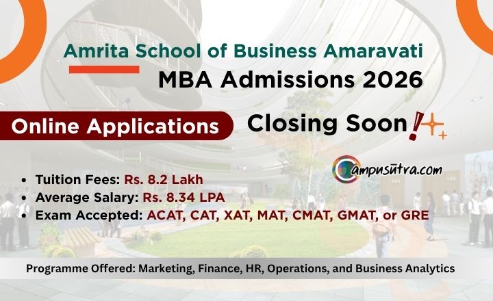 Amrita School of Business (ASB) Amaravati MBA Admission 2026 Amrita School of Business Amaravati Admission