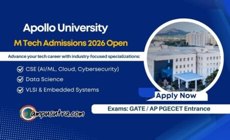 Apollo University M Tech Admissions