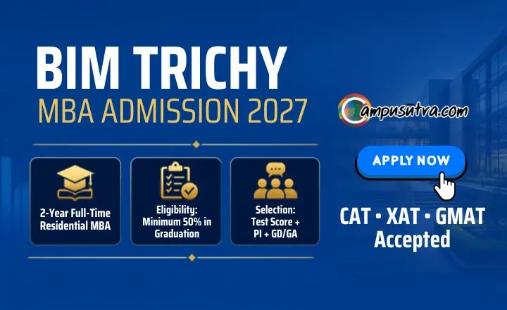 BIM Trichy MBA Admission