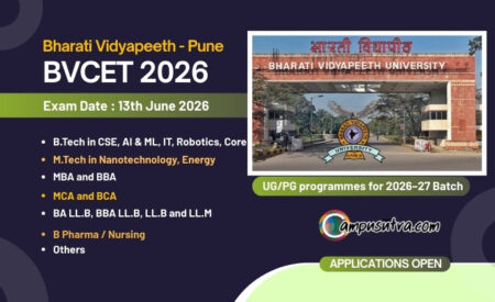 Bharati Vidyapeeth Announces BVCET for Admissions 2026–27 Across UG, PG and PhD Programmes BVCET 2026