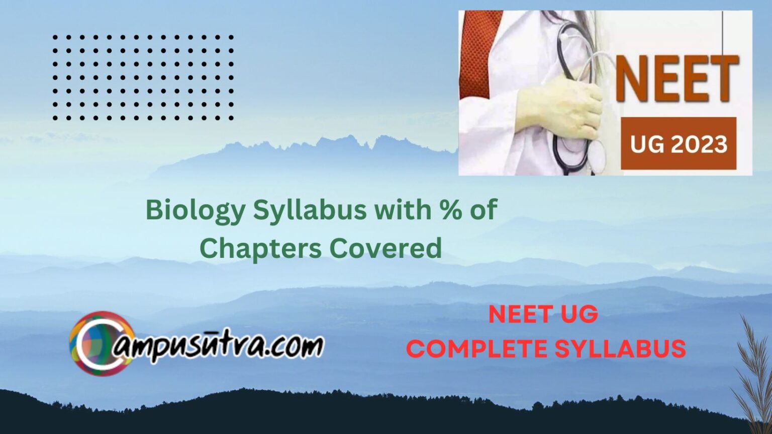 NEET UG Biology Syllabus