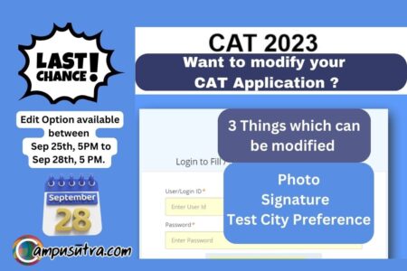 CAT Application correction