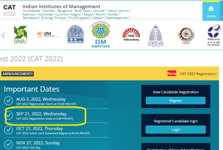 CAT Exam Registrations