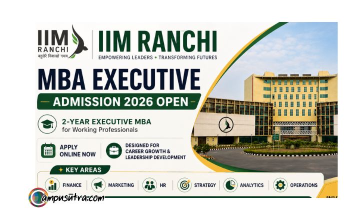 IIM Ranchi MBA (Executive) Admission 2026, Apply Online