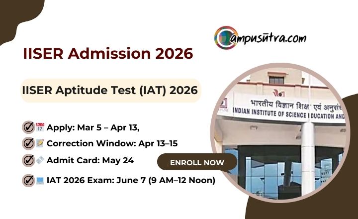 IISER Admission 2026: IAT Exam Date – June 07 IAT 2026 Exam