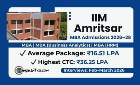 IIM Amritsar Admission 2026