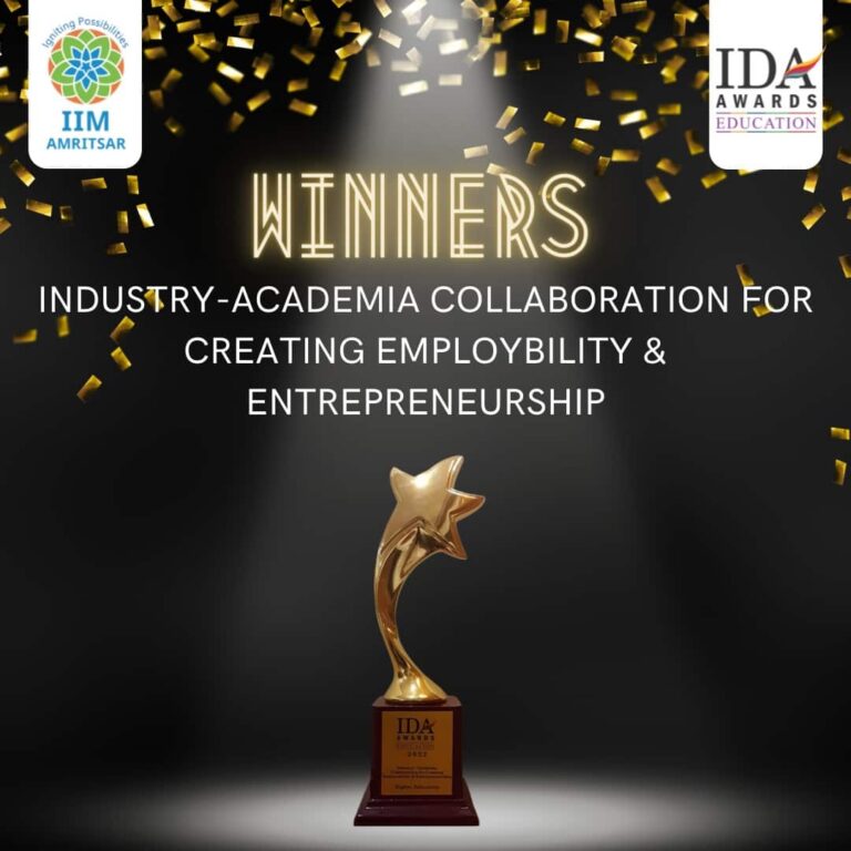 IIM Amritsar award