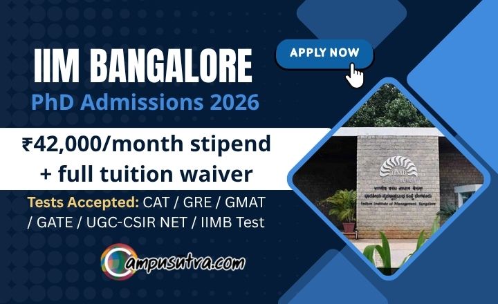 IIM Bangalore PhD Admissions 2026. Application Open Now PhD Admissions 2026