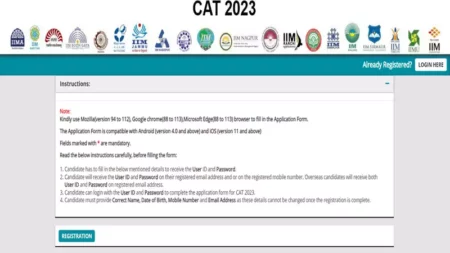 CAT 2023 registration