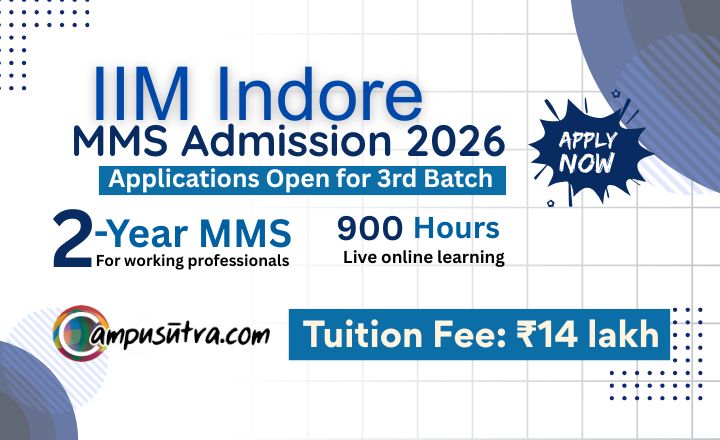 IIM Indore has invited applications MMS Admission 2026 batch IIM Indore MMS Admission