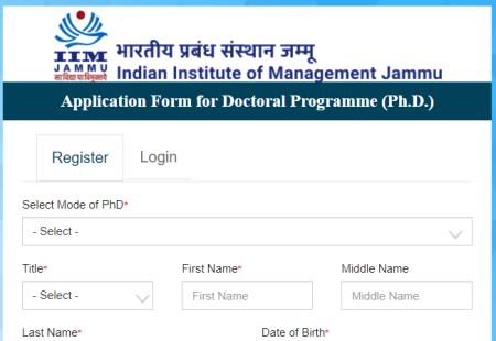 IIM Jammu PhD Admission