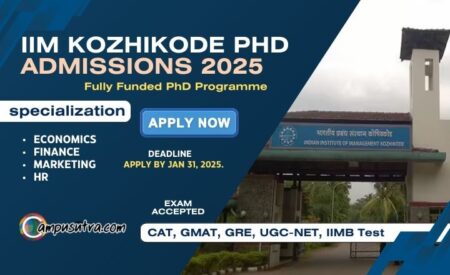 IIM Kozhikode PhD Admissions 2025