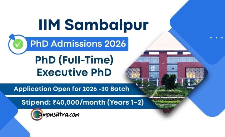 IIM Sambalpur PhD Admissions