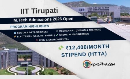 IIT Tirupati M. tech Admission
