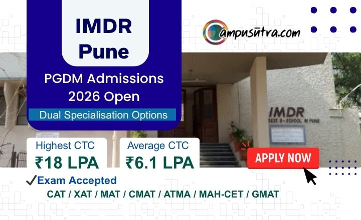 IMDR Pune PGDM Admission 2026: Now Open IMDR Apply