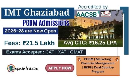 IMT PGDM Admissions 2026