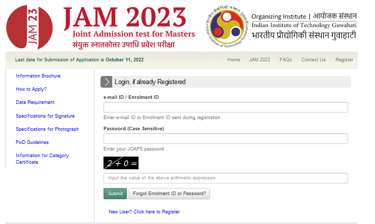 JAM 2023 Registration