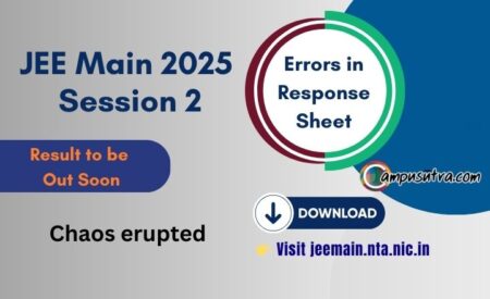 JEE Main 2025 response sheet errors