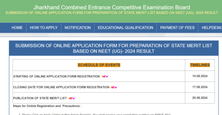 Jharkhand NEET Counseling 2024