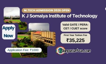 K J Somaiya Institute of Technology M Tech Admission 2026