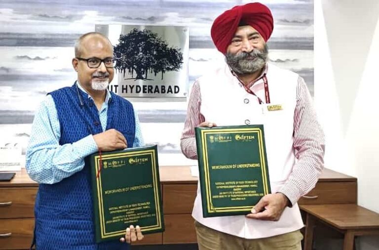 IIIT Hyderabad and NIFTEM-K Sign MoU to Strengthen Industry–Academic Collaboration Prof Sandeep K Shukla