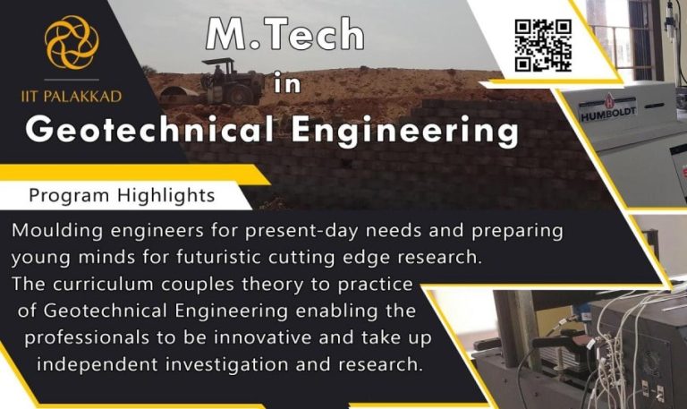 M.Tech in Geotechnical Engineering 2022