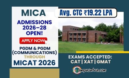MICA Admissions 2026