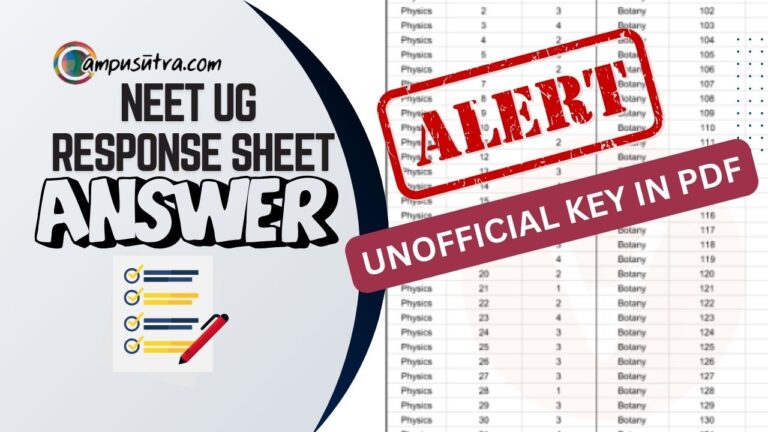 NEET UG 2024 Answer key Unofficial Download