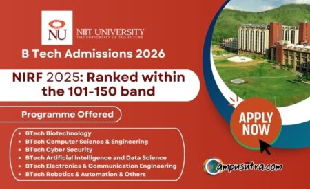 NIIT B Tech Admissions 2026