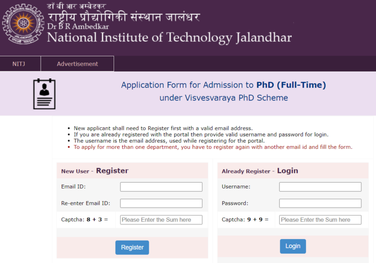 NIT PhD Admission