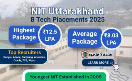 NIT Uttarakhand B Tech Placements 2025
