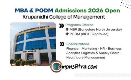 Krupanidhi College of Management MBA Admission 2026