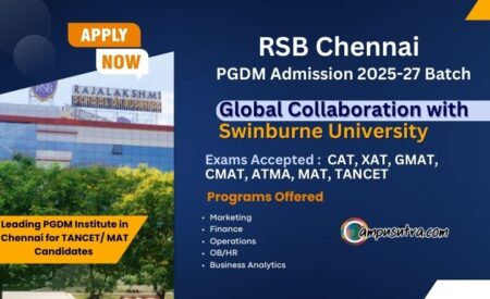 RSB Chennai PGDM Admission