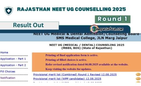 Rajasthan NEET UG 2025