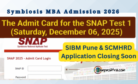 SNAP Admit card