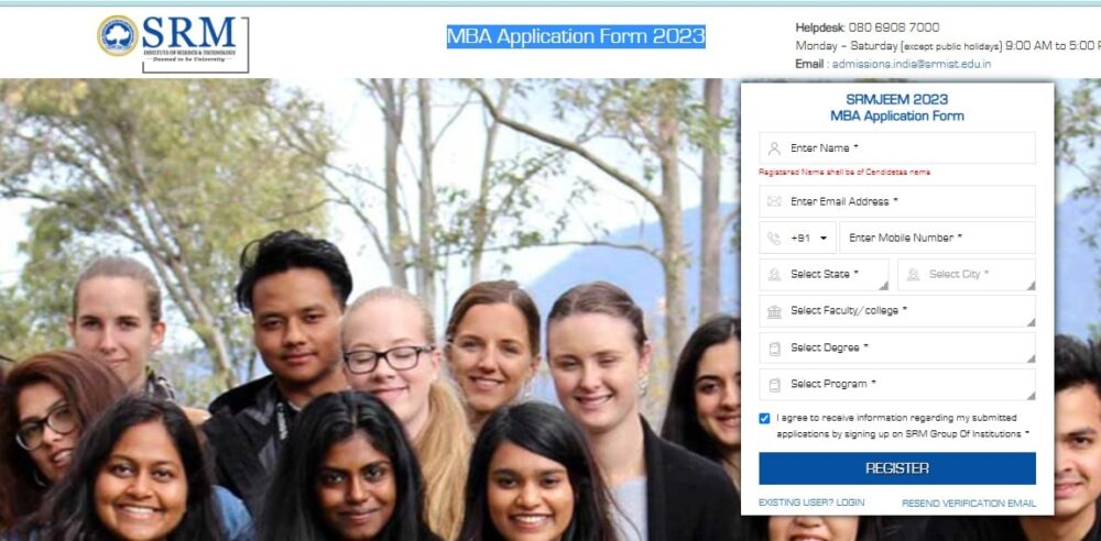 SRM MBA Admission