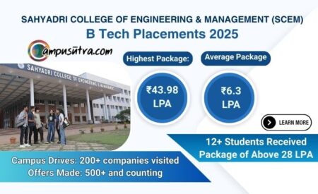 SCEM B Tech Placements 2025