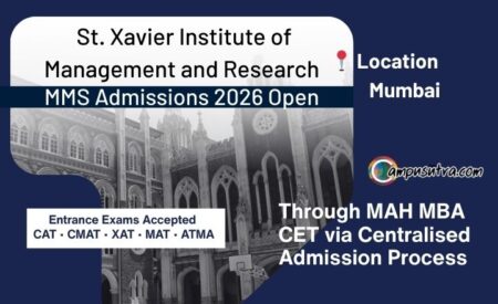 St. Xavier Institute of Management and Research MMS Admissions 2026 Open