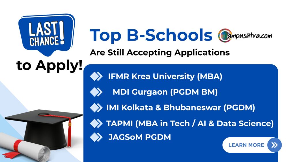 Top B-Schools last chance to apply