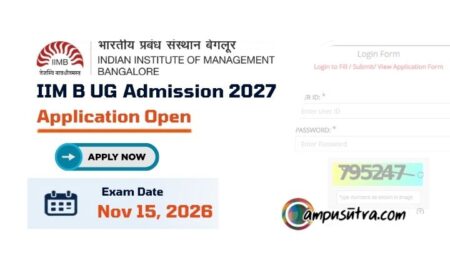 IIM Bangalore UG Admission 2027, Application Open UG Admission 2027