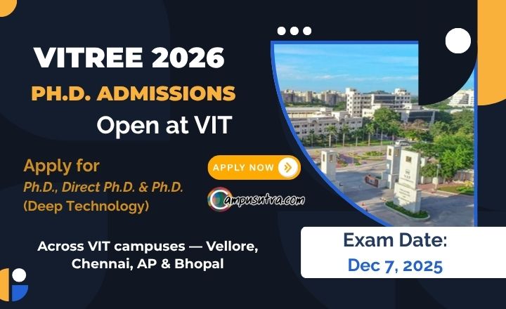 VITREE Test – VIT PhD Admission 2026 VITREE 2026