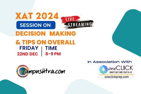 CAT 2023 | XAT 2024 Exam | CMAT | SNAP | GMAT Preparation