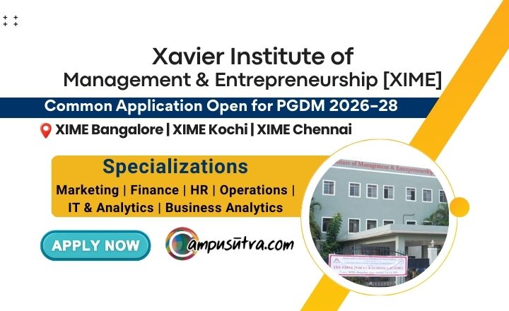 XIME Opens Common Application for PGDM Admission 2026