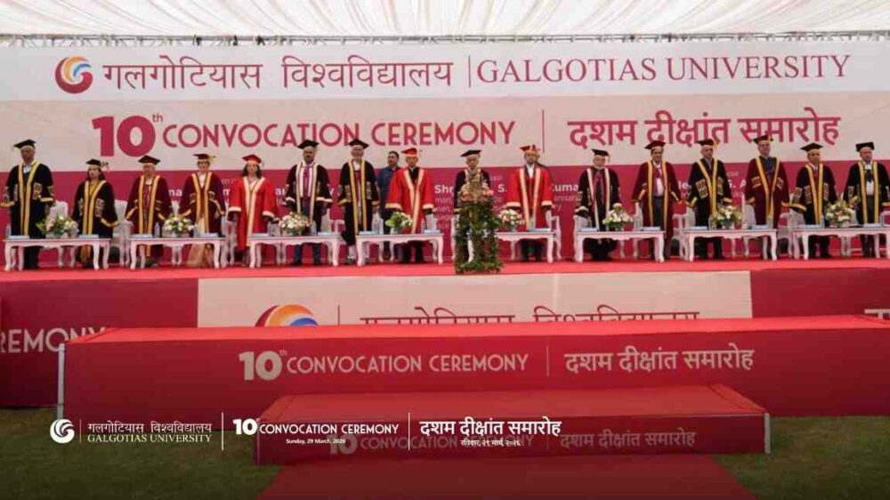 Galgotias University Holds 10th Convocation Ceremony galgotia convocations